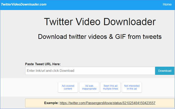 Faça o download do Twitter Video Online