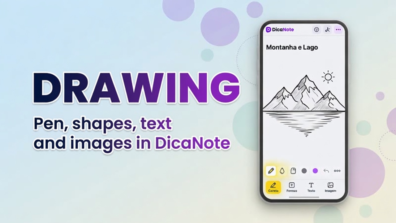 How to use drawing in DicaNote